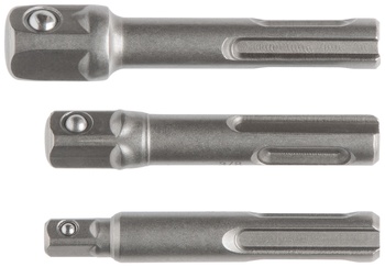 Адаптеры под головки с хвостовика SDS-PLUS, набор 3 10. , легированная сталь