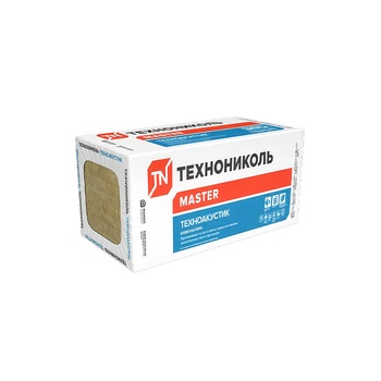 Утеплитель Техноакустик (до 45 кг/м3) 1200х600, 50мм 8пл/5,76м2, 0,288м3