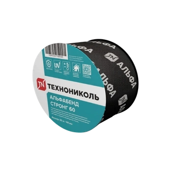 Односторонняя соединительная лента ТехноНИКОЛЬ АЛЬФАБЭНД СТРОНГ 60 мм, 25 м.