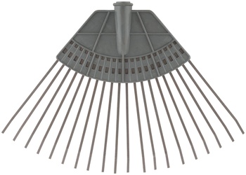 Грабли веерные пластинчатые (пластмассовая основа),20 зубьев, 310х450 мм, без черенка