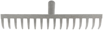 Грабли, прямой зуб, 16 зубьев, без черенка (010706)