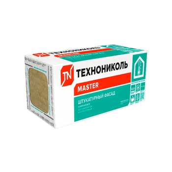 Утеплитель Технониколь Штукатурный Фасад (105 кг/м3) 1200х600, 100мм 3пл/2,16м3 0,216м3