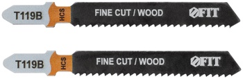 Полотна по дереву, HCS, фрезерованные, волнистые зубья, 91/67/2 мм (Т119В), 2 10.