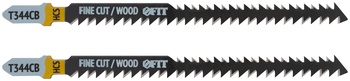 Полотна по дереву двусторонние, HCS, шлифованные под свободным углом зубья, 116/90 мм (T344CB), 2 10