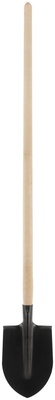 Лопата 10ыковая, с деревянным черенком  190х350х1420 мм