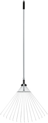 Грабли веерные регулируемые телескопические, 15 зубьев, 180-630 мм, длина 1200-1540 мм