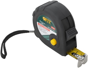 Рулетка прорезиненный корпус "Универсал", тройной стопор 7,5 м x 25 мм