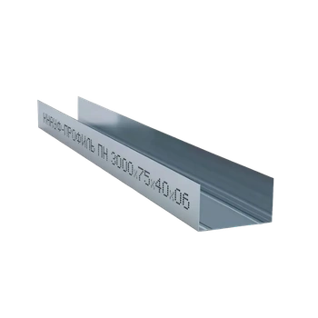 Профиль для гипсокартона направляющий Кнауф ПН 3000х75х40 мм
