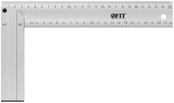 Угольник столярный литой алюминиевый Профи 250 мм