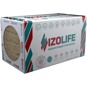 Утеплитель Изолайф IZOLIFE LIGHT (25 кг/м3) 1200х600, 100мм 4пл./2,88м2, 0,288м3