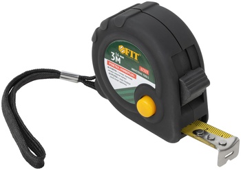Рулетка прорезиненный корпус "Универсал", тройной стопор 3 м x 16 мм