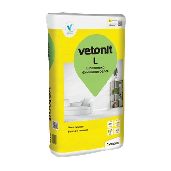 Шпаклевка Vetonit L Ветонит Л финешная, 20кг