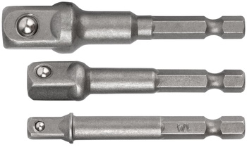 Адаптеры под головки с хвостовика U-типа под биты, набор 3 10., CrV сталь